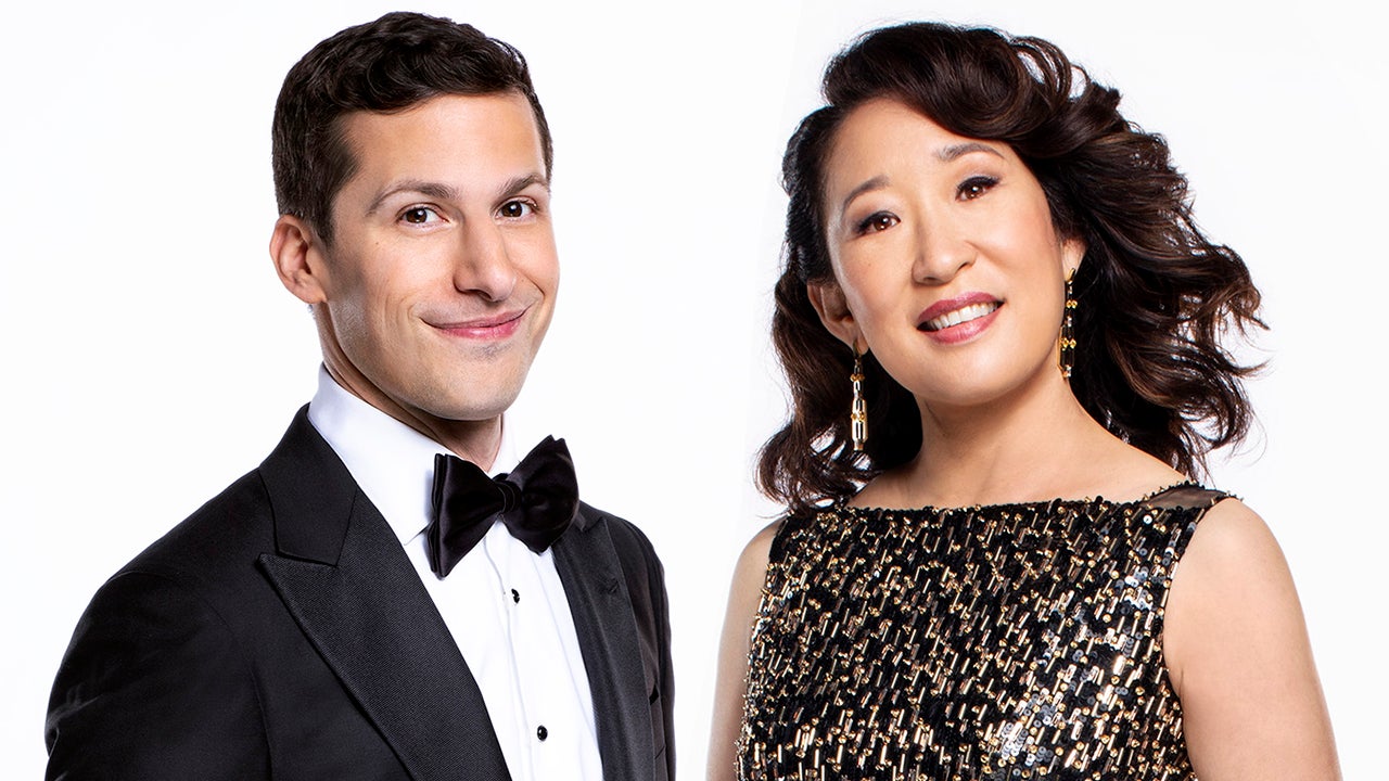 Andy Samberg, Sandra Oh, Golden Globes 2019