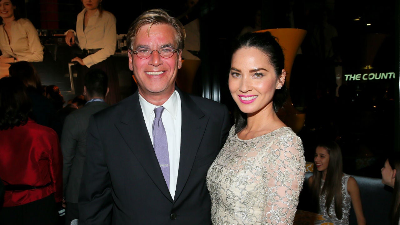 Aaron Sorkin and Olivia Munn