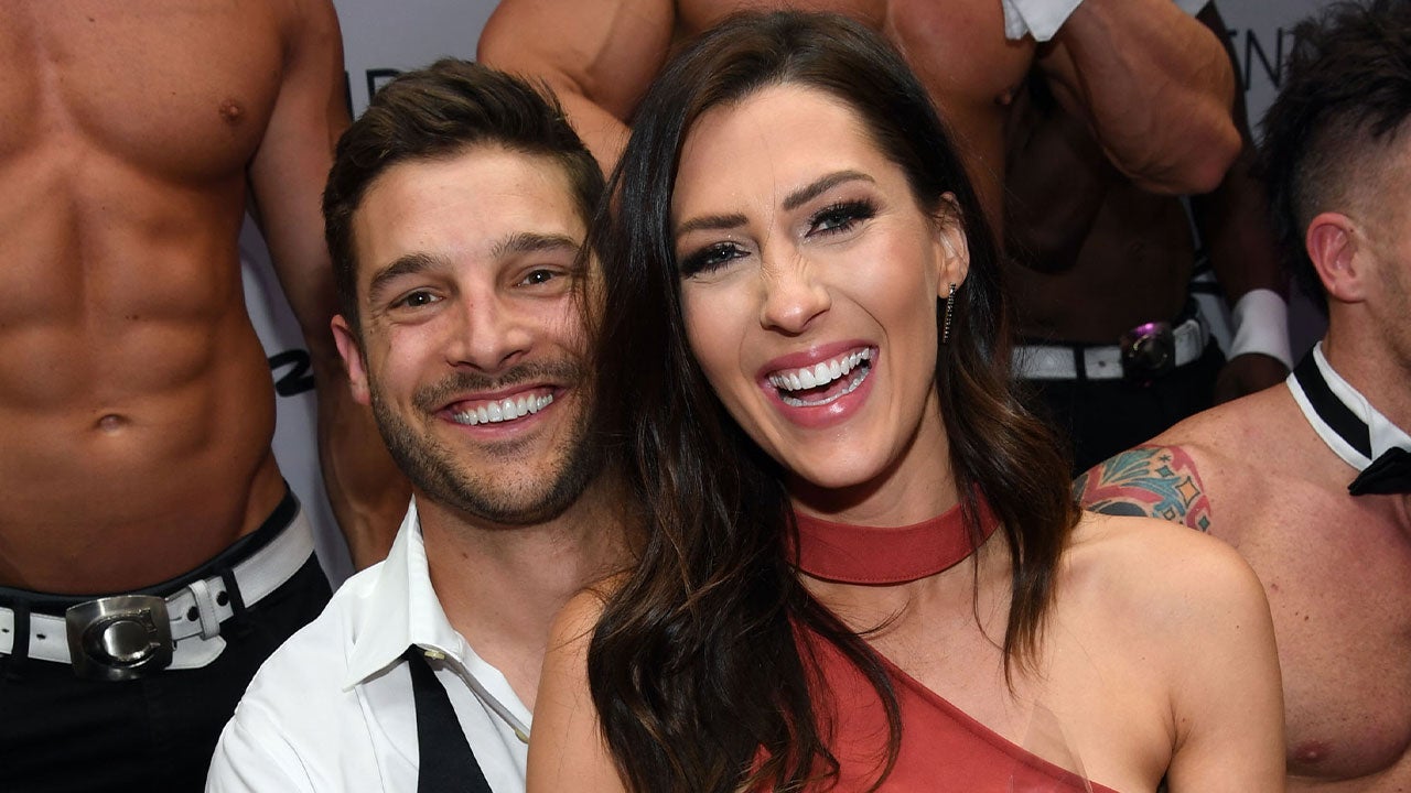 Becca Kufrin and Garrett Yrigoyen at chippendales