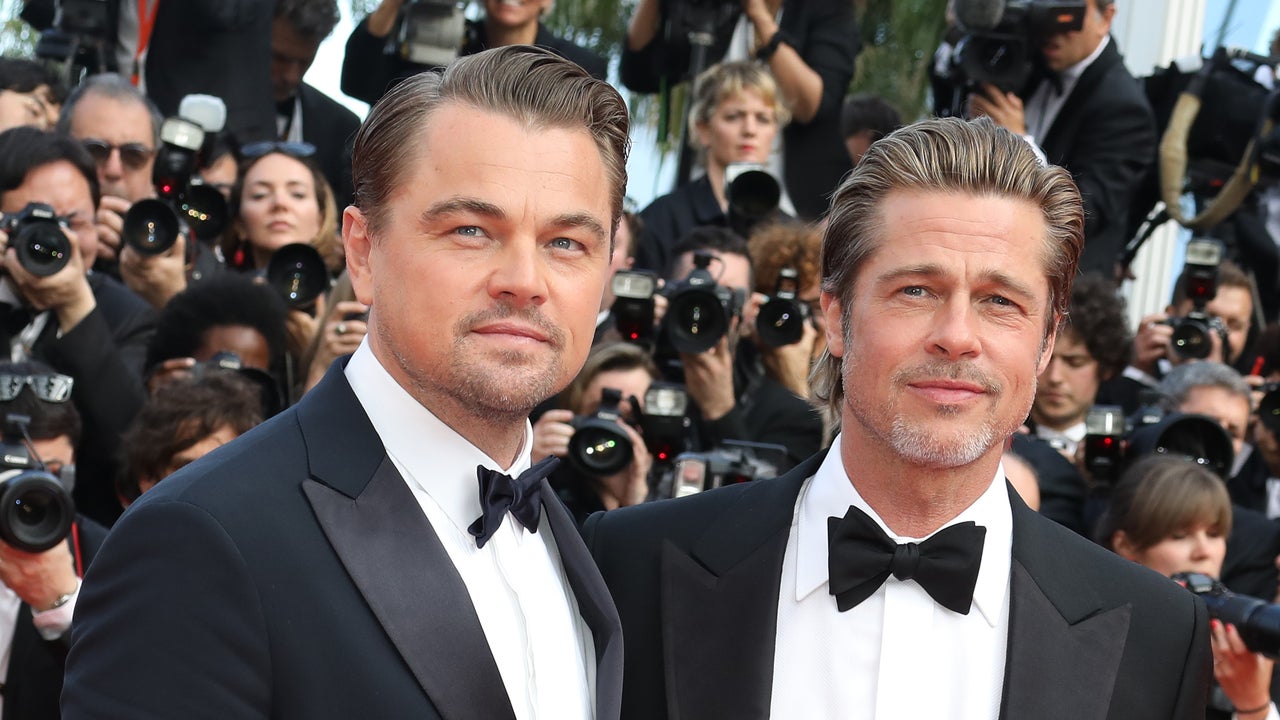 Brad Pitt and Leonardo dicaprio during the 72nd annual Cannes Film Festival 