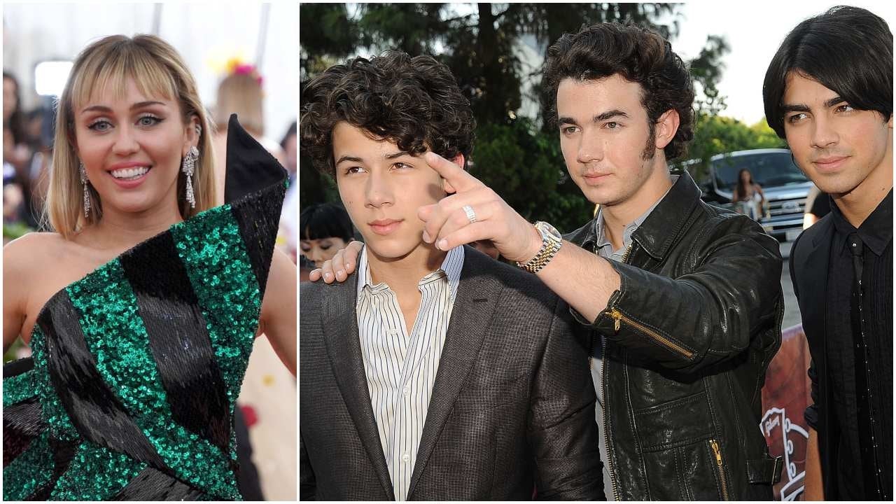 Miley Cyrus Awkwardly Asks Jonas Brothers About Taking Off Their