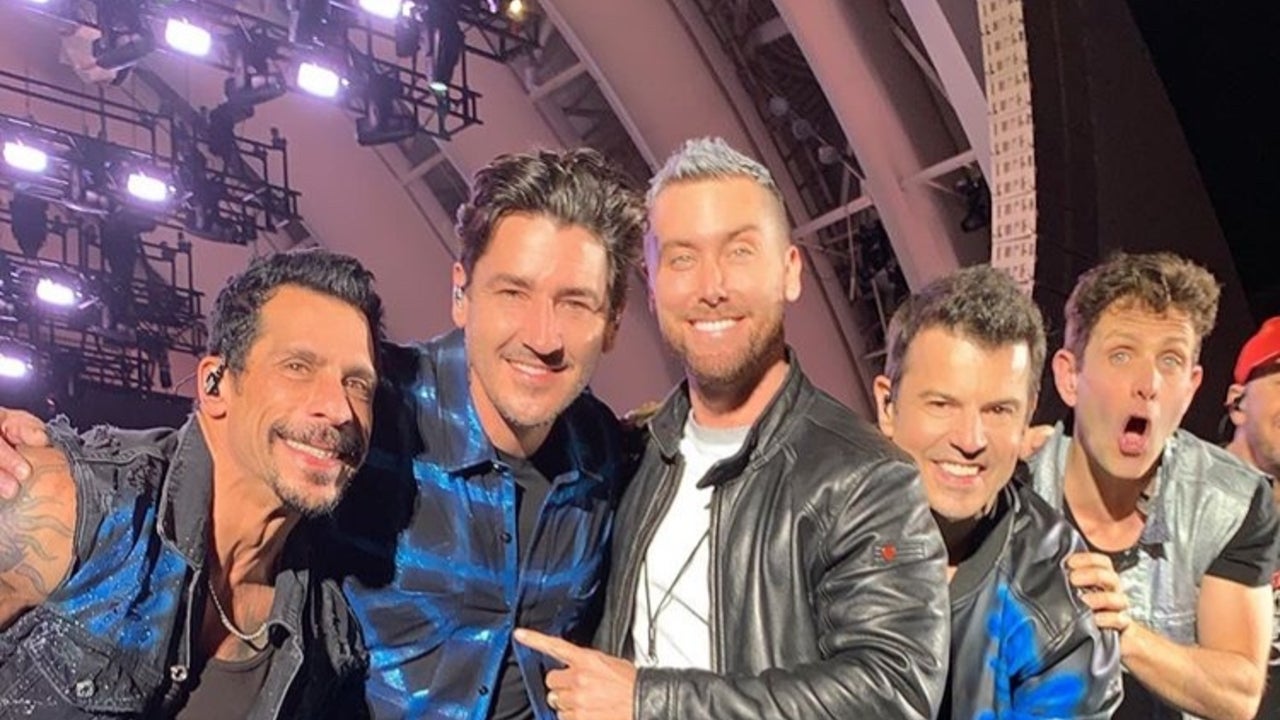 New Kids on the Block and Lance Bass at Hollywood Bowl