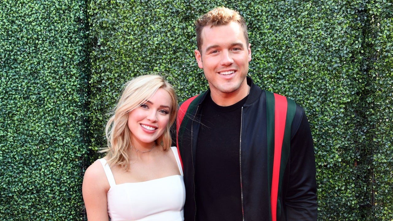 Cassie Randolph and Colton Underwood attend the 2019 MTV Movie and TV Awards