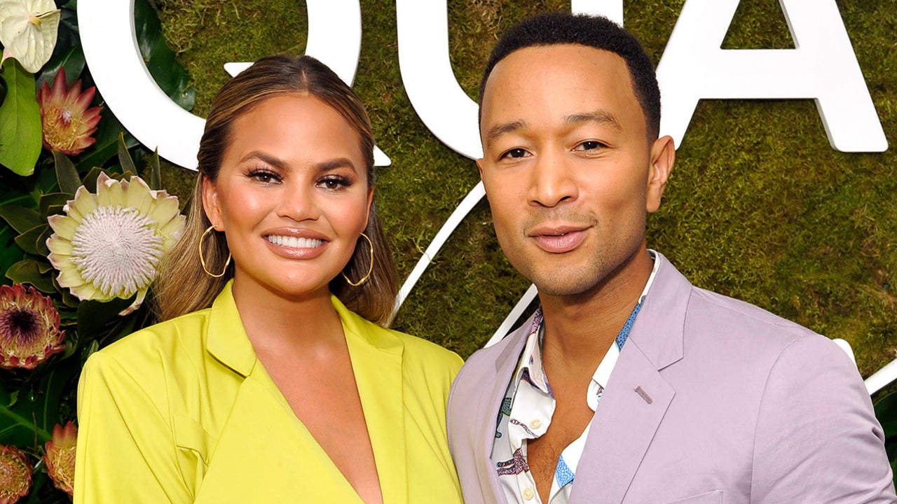 Chrissy Teigen and John Legend at Quay x Chrissy Teigen launch event