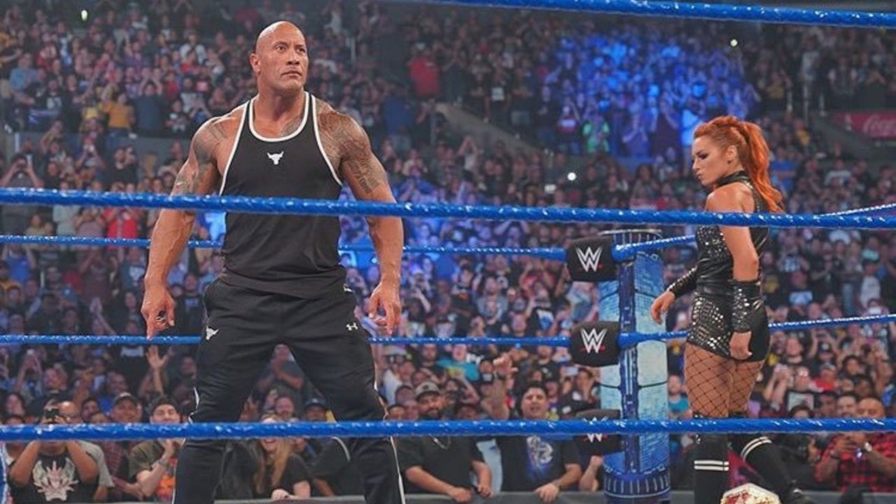 WWE: Dwayne 'The Rock' Johnson returns to the ring - BBC Newsround