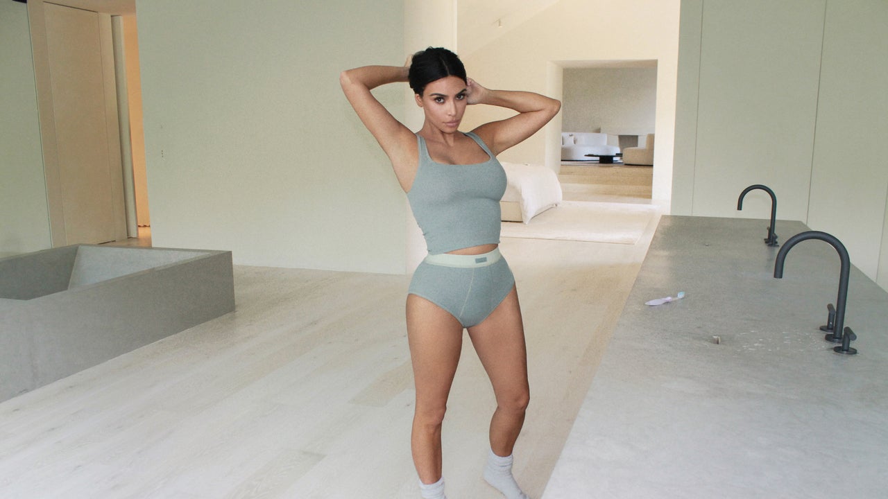 Kim Kardashian on X: Available for the first time since launch: I'm  wearing the Cotton Rib Thermal Legging and Cotton Plunge Bralette. Shop the  Cotton Collection now at  and enjoy free