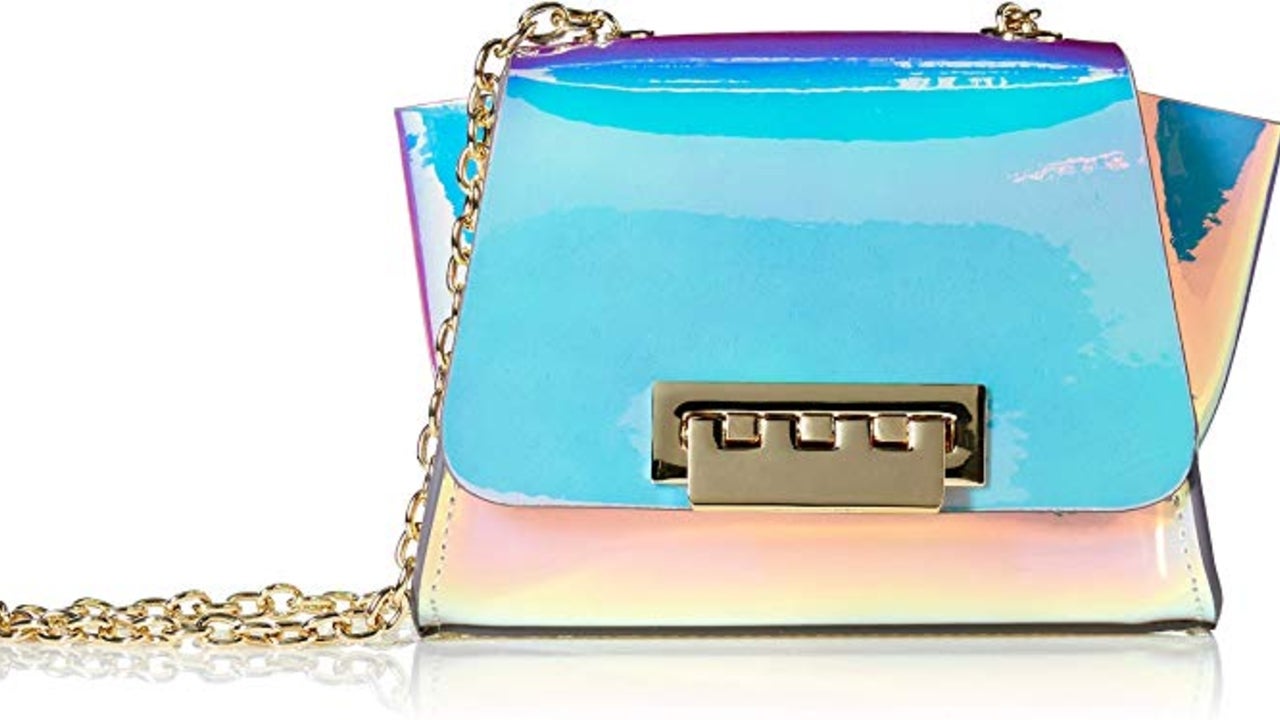 Zac Zac Posen Eartha Mini Metallic Leather Chain Crossbody Bag