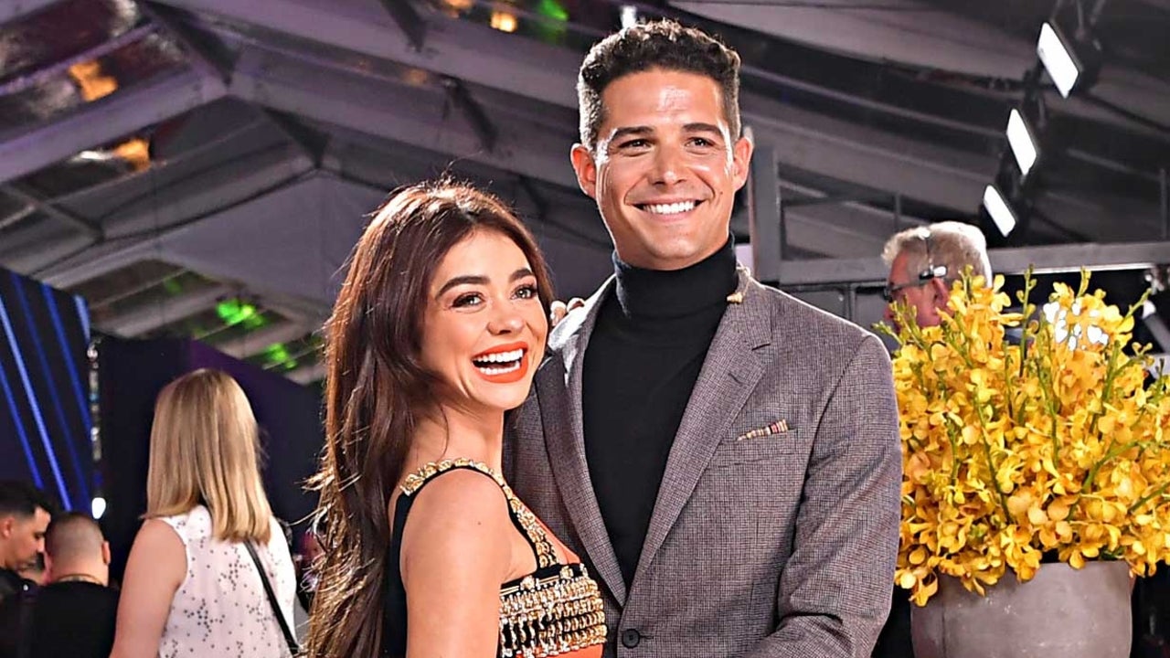 Sarah Hyland and Wells Adams in November 2019