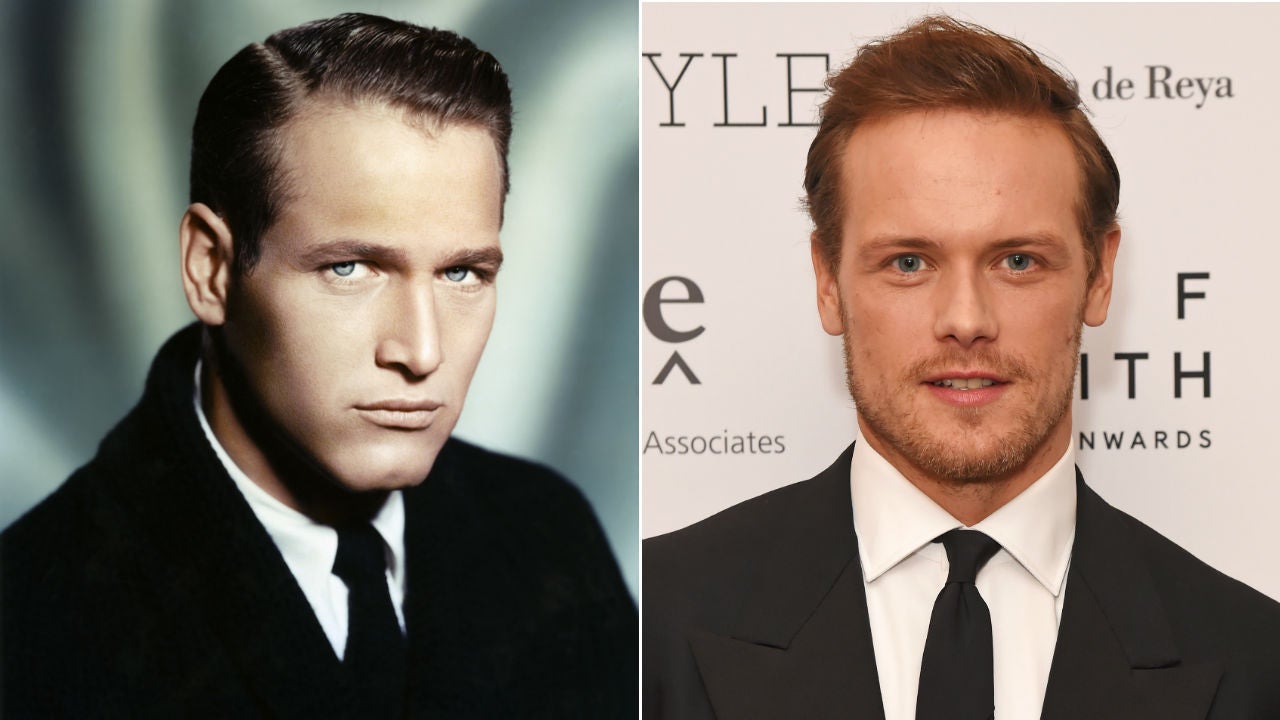 Paul Newman and Sam Heughan