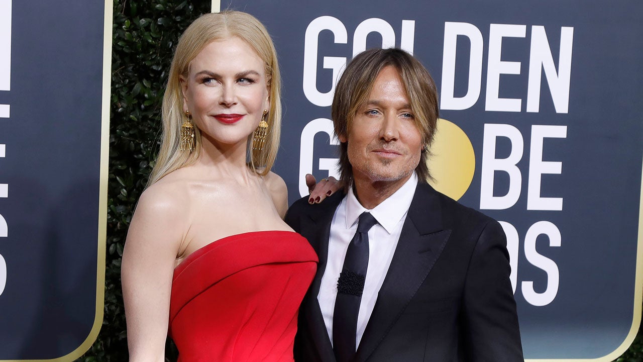 Nicole Kidman and Keith Urban at the 77th Annual Golden Globe Awards