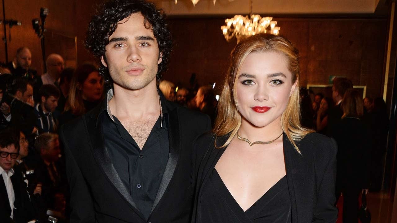 Toby Sebastian and Florence Pugh attend The London Critics' Circle Film Awards in 2015