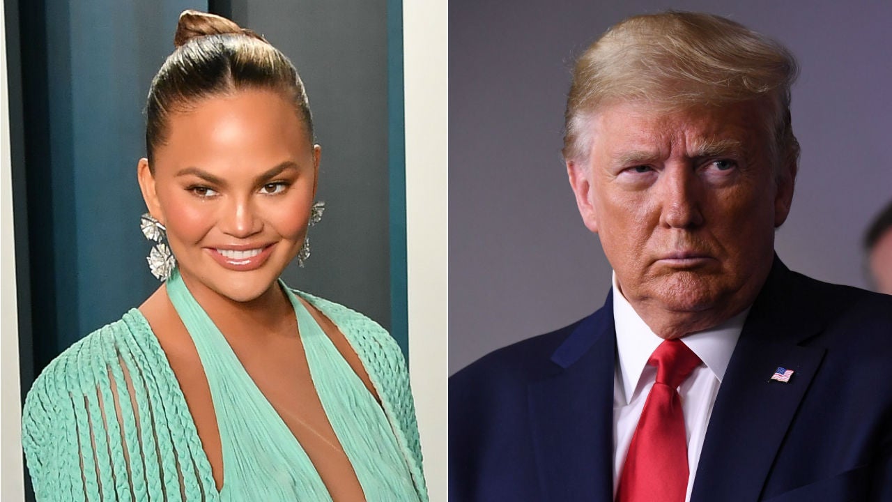 Chrissy Teigen and Donald Trump