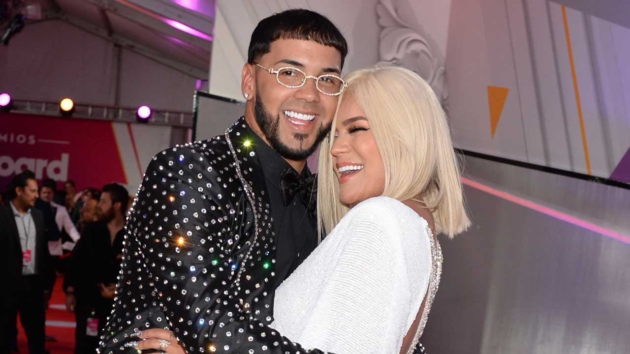 Anuel AA and Karol G in April 2019