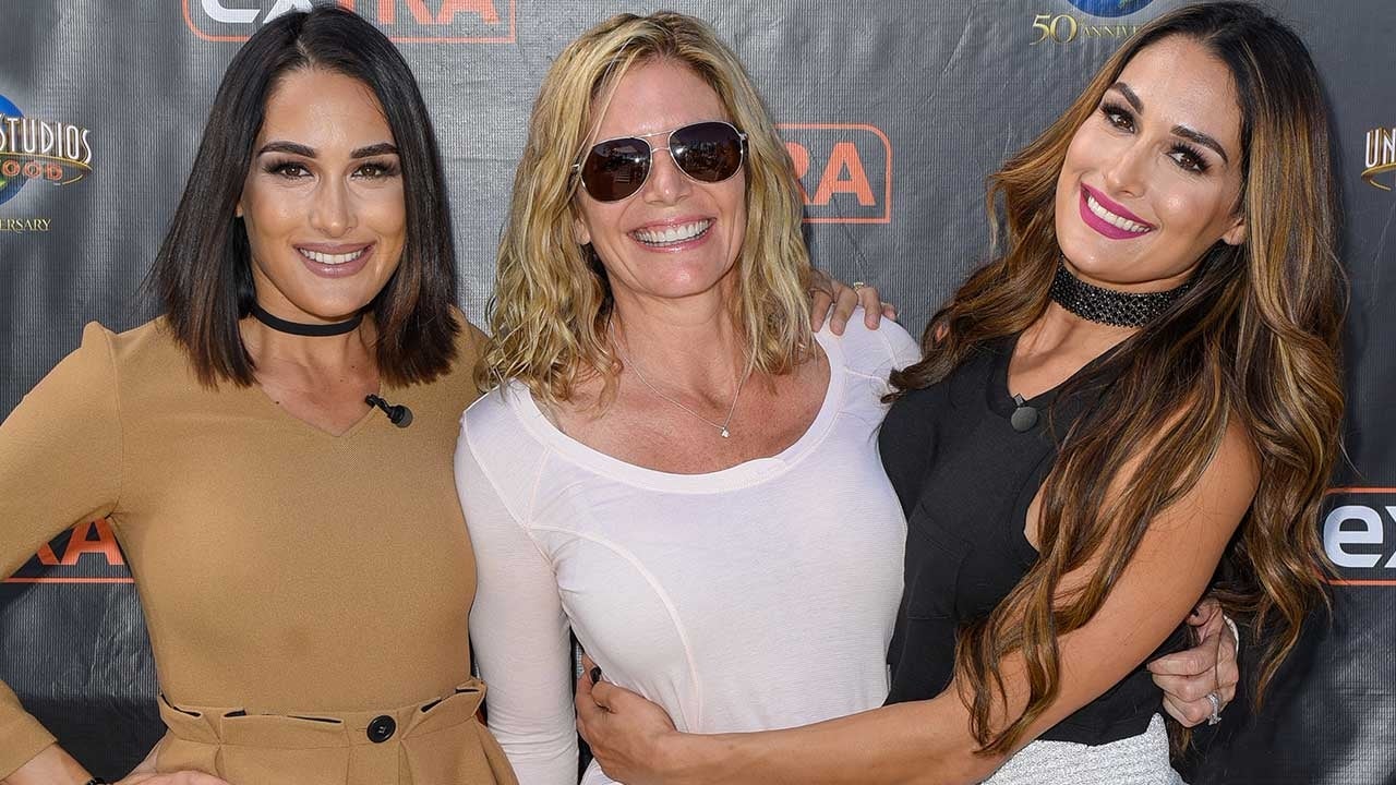 Brie Bella, Kathy Colace and Nikki Bella