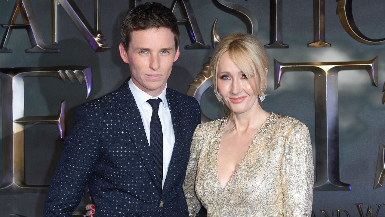 Eddie Redmayne and J.K. Rowling