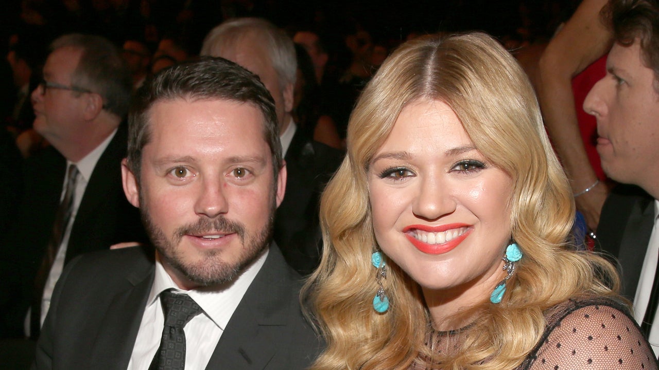 Kelly Clarkson and Brandon Blackstock at the 2013 GRAMMY Awards