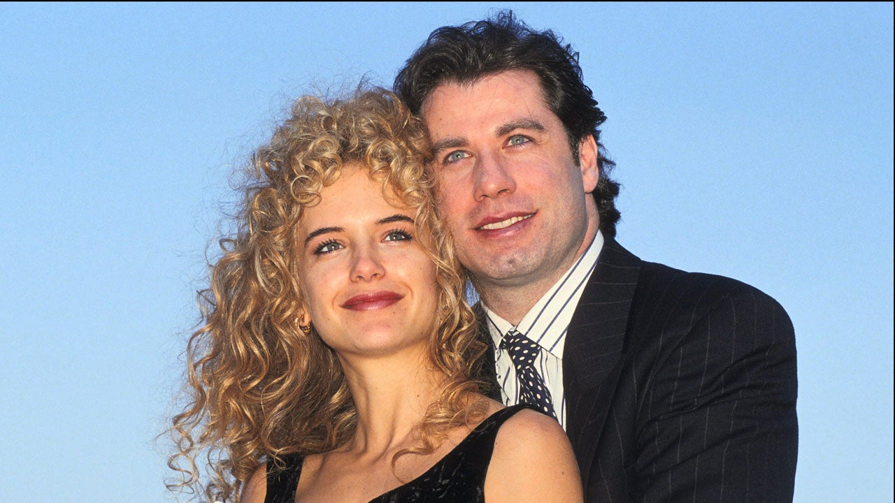 John Travolta and Kelly Preston at Deaville film festival in France in 1991