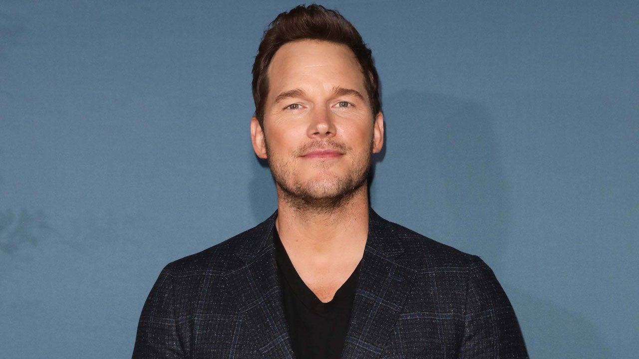 Chris Pratt at "Jurassic World-The Ride" Grand Opening Celebration in 2019