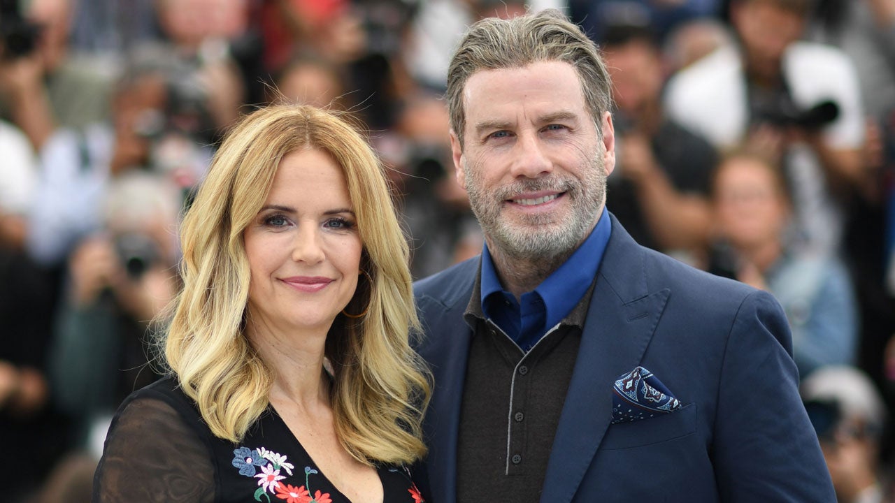 John Travolta and Kelly Preston at cannes in 2018