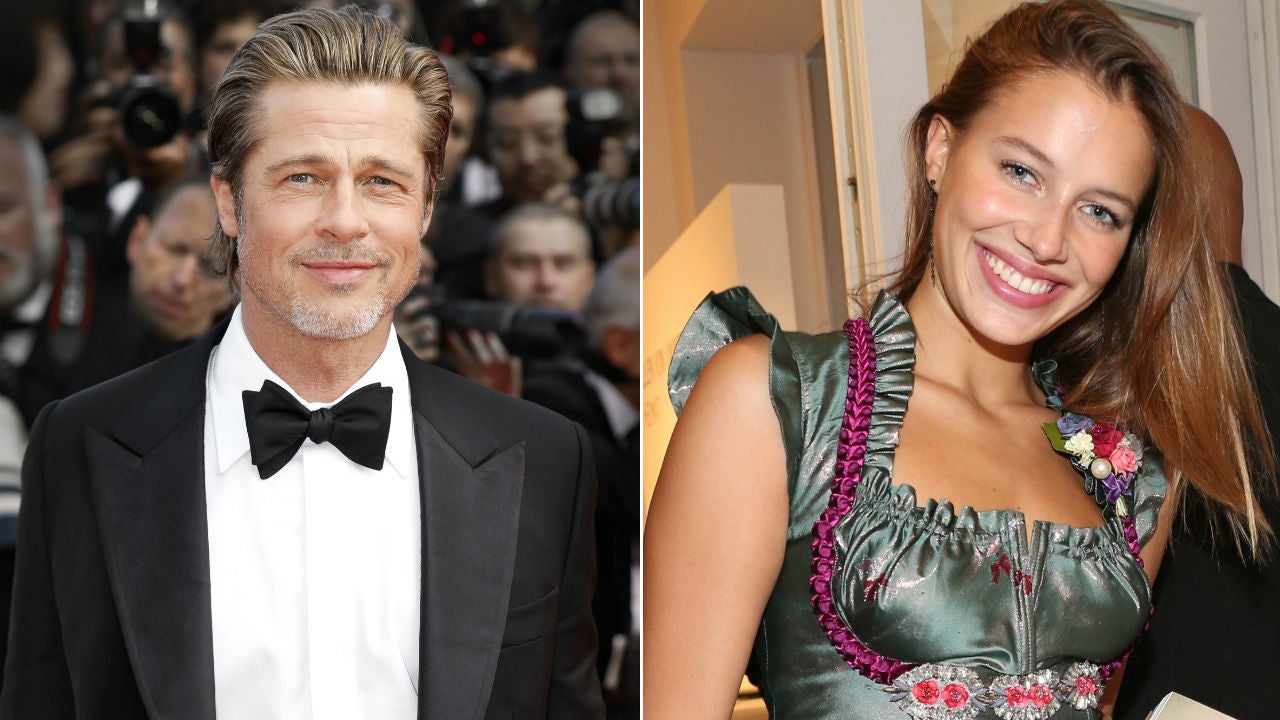Brad Pitt Steps Out in France With German Model Nicole Poturalski