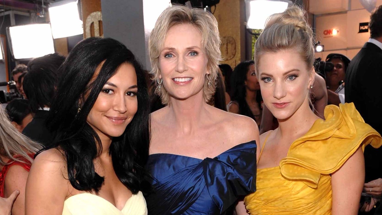 Jane Lynch Naya Rivera Heather Morris 