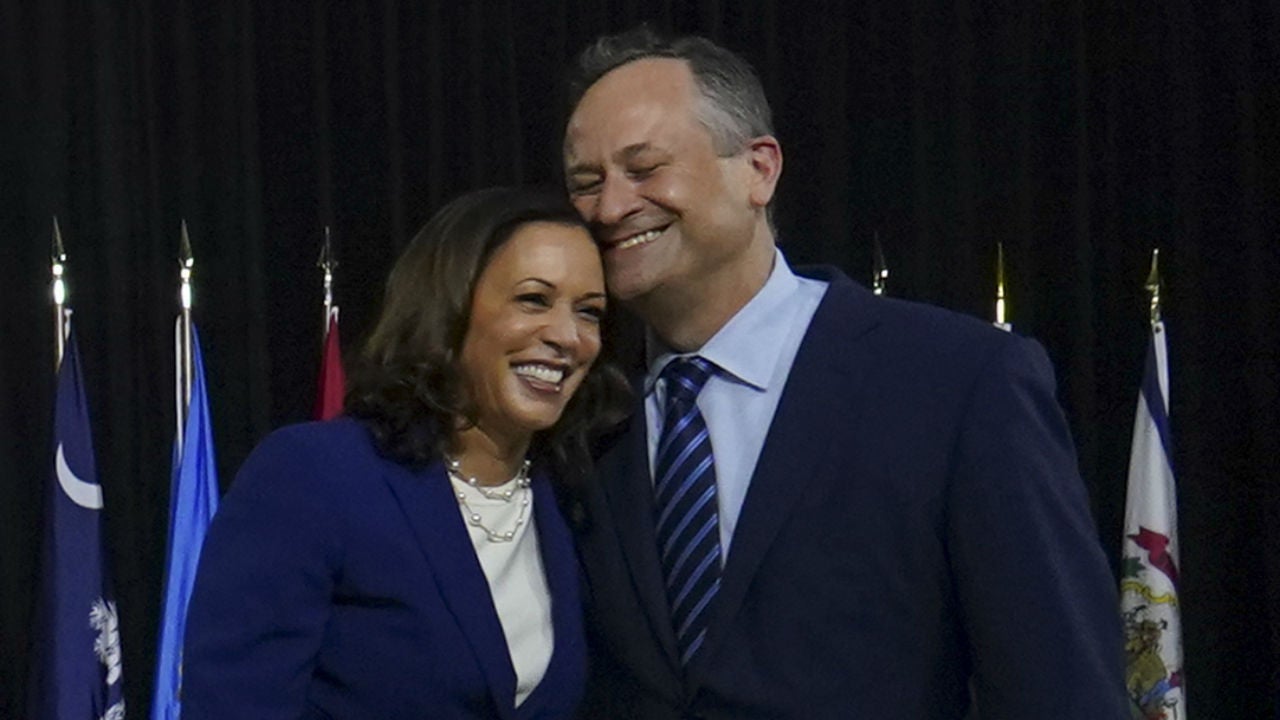 Kamala Harris and Doug Emhoff