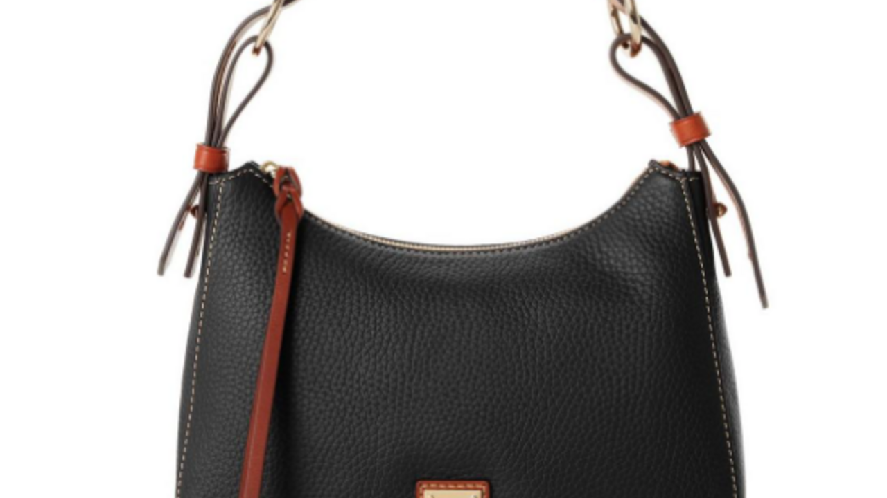 Dooney & Bourke Handbag, Pebble Grain Drawstring - Black: Handbags