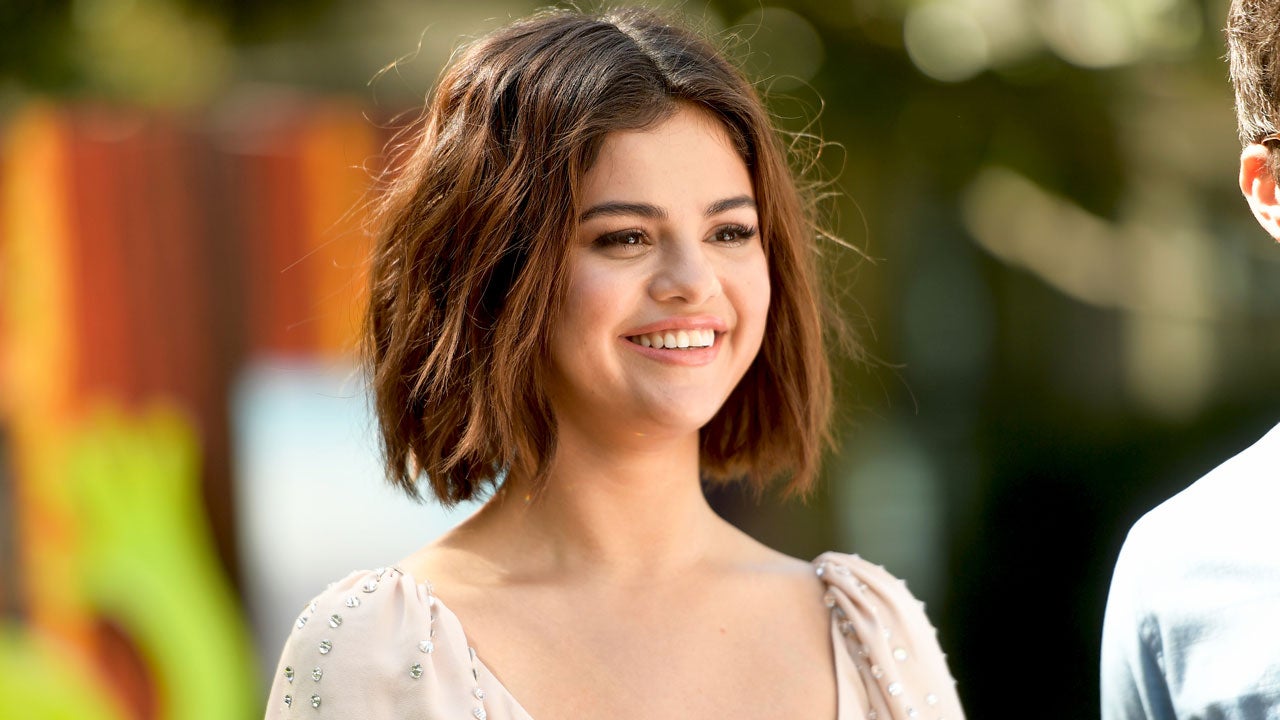 Selena Gomez at the photo call for Hotel Transylvania 3: Summer Vacation