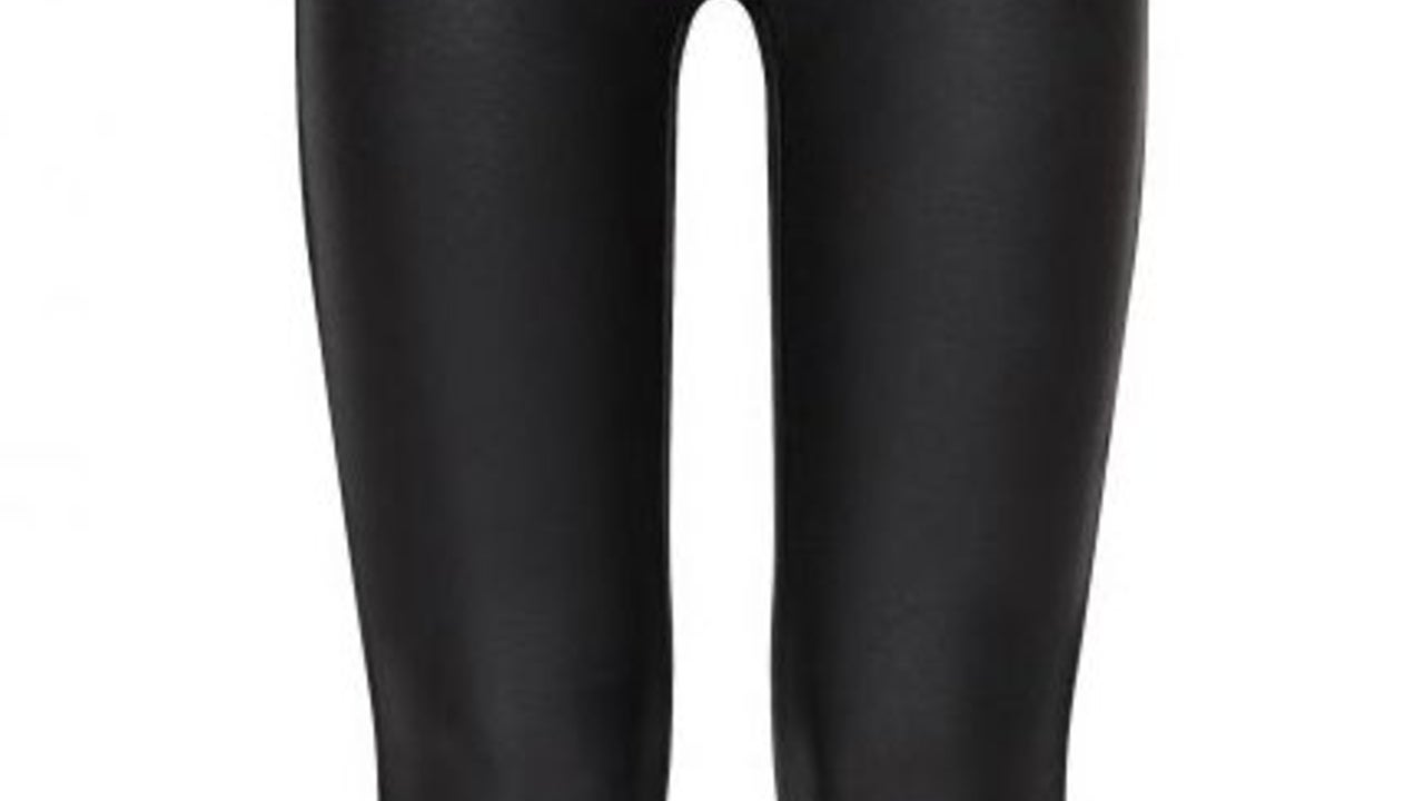 Ladies Faux Leather Legging - Mid Brown