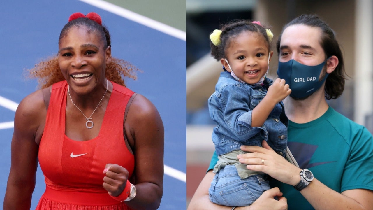 Serena Williams looks relaxed as she enjoys 'day on the farm' with husband  and daughter