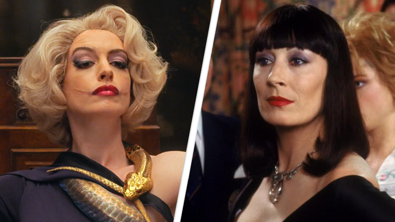 Anne Hathaway Talks Paying Homage to Anjelica Huston in 'The Witches ...