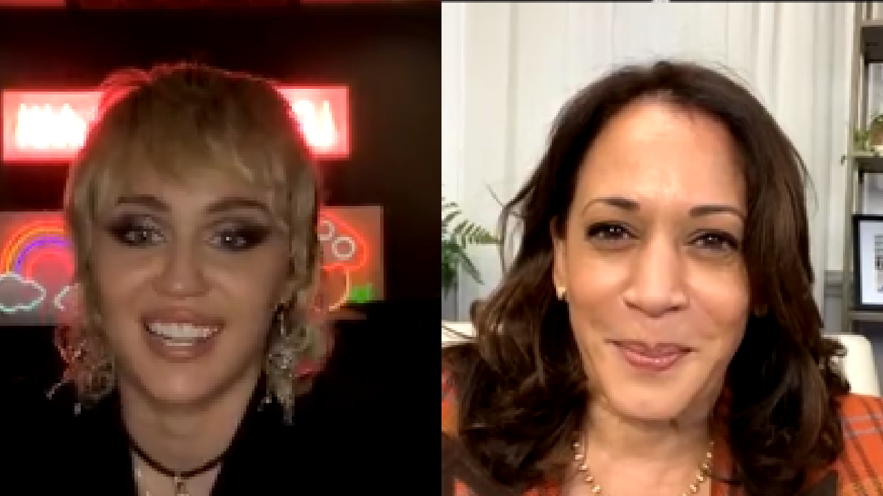 Miley Cyrus Kamala Harris