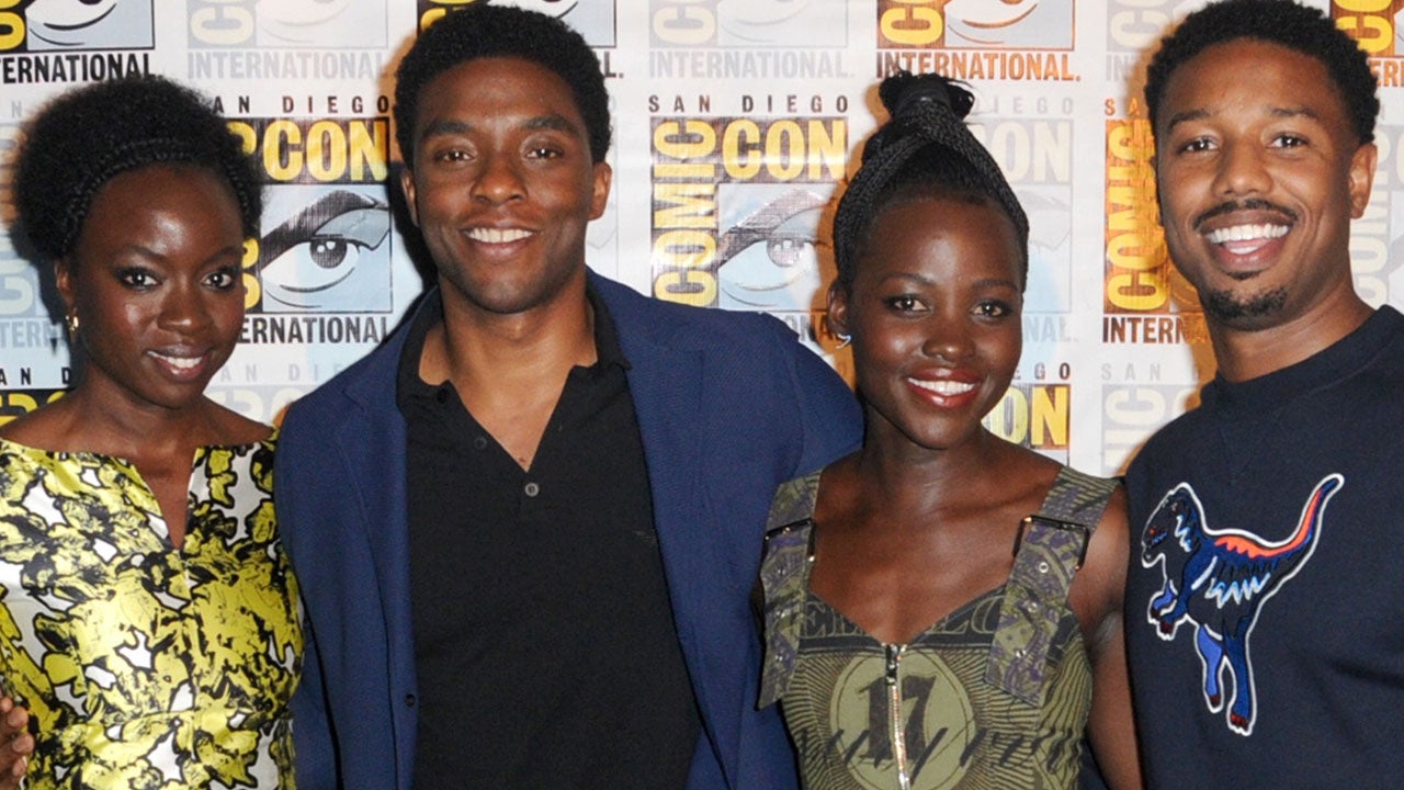 Danai Gurira, Chadwick Boseman, Lupita Nyong'o, and Michael B. Jordan