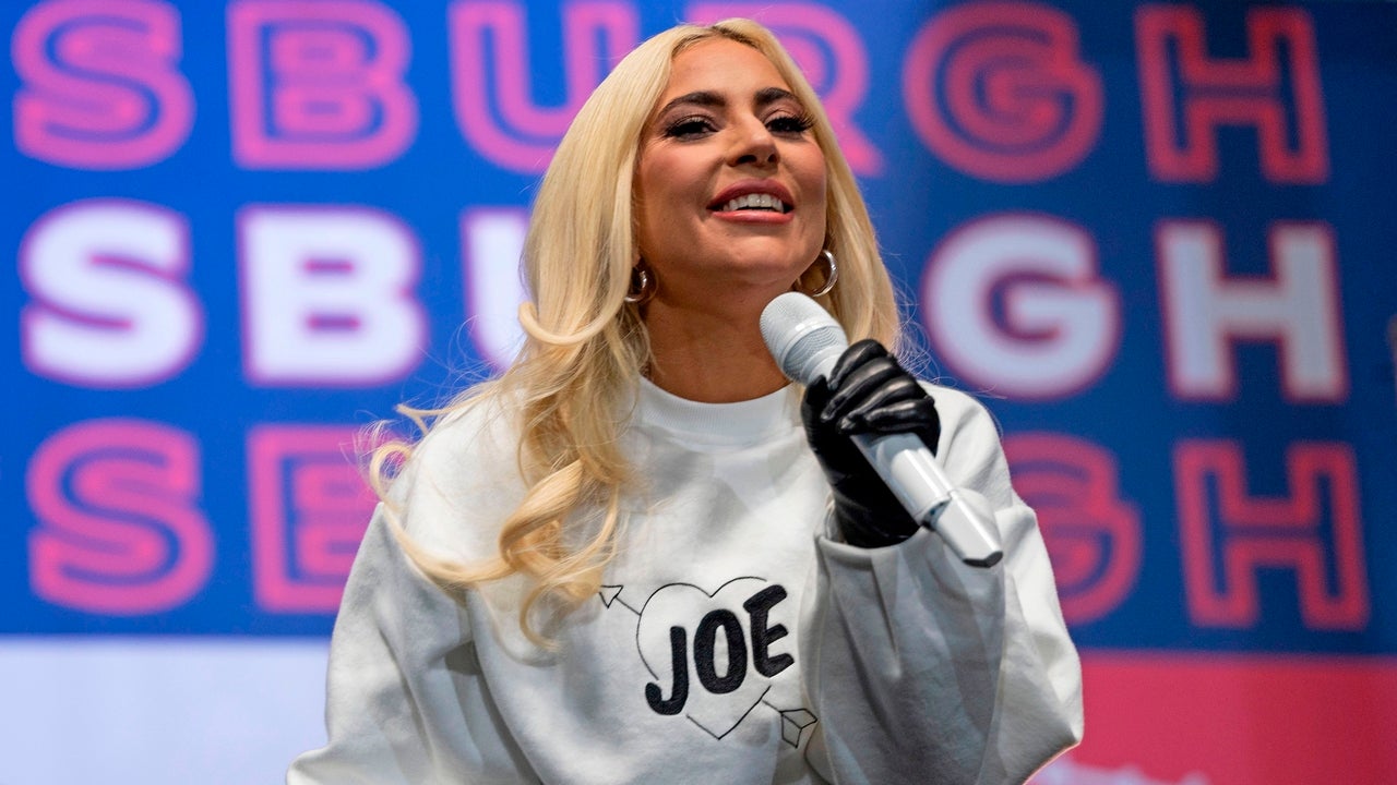 US singer Lady Gaga performs prior to Democratic presidential candidate Joe Biden speaking during a Drive-In Rally at Heinz Field in Pittsburgh, Pennsylvania, on November 2, 2020.