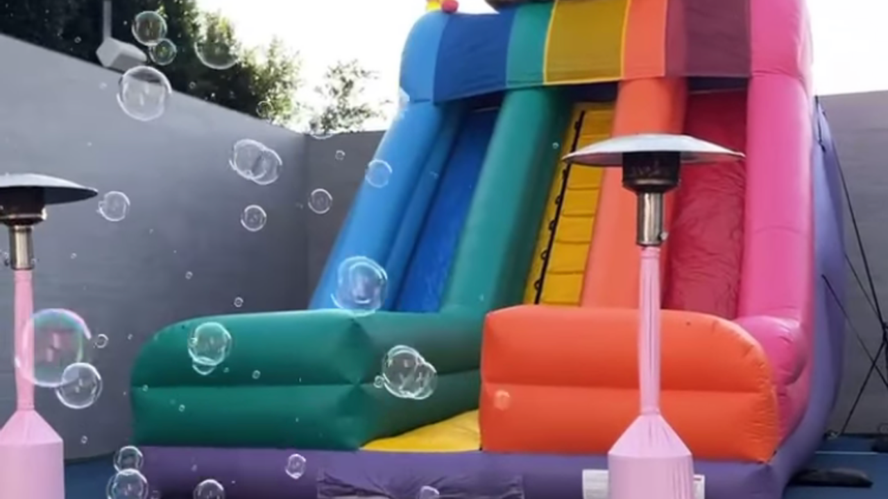 VIDEO] Kylie Jenner's Bounce House For Her 19th Birthday — See It