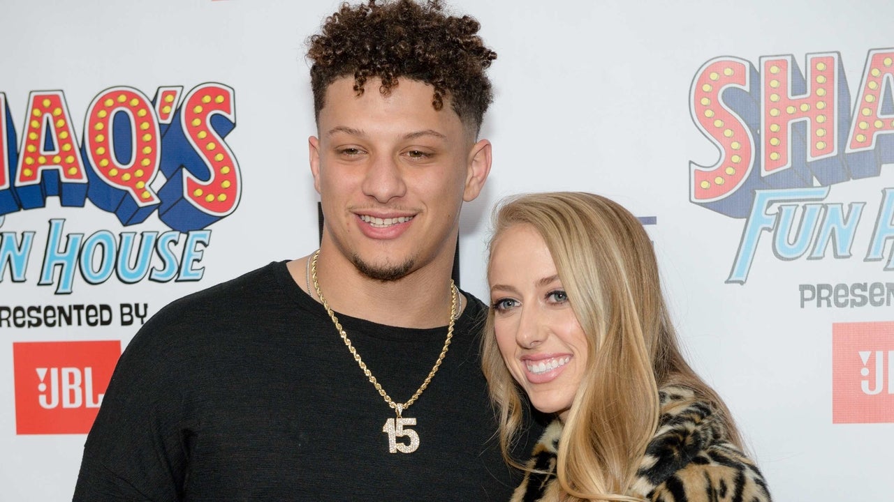 Patrick Mahomes and Brittany Matthews attend Shaq's Fun House at Live! At The Battery on February 01, 2019 in Atlanta, Georgia.