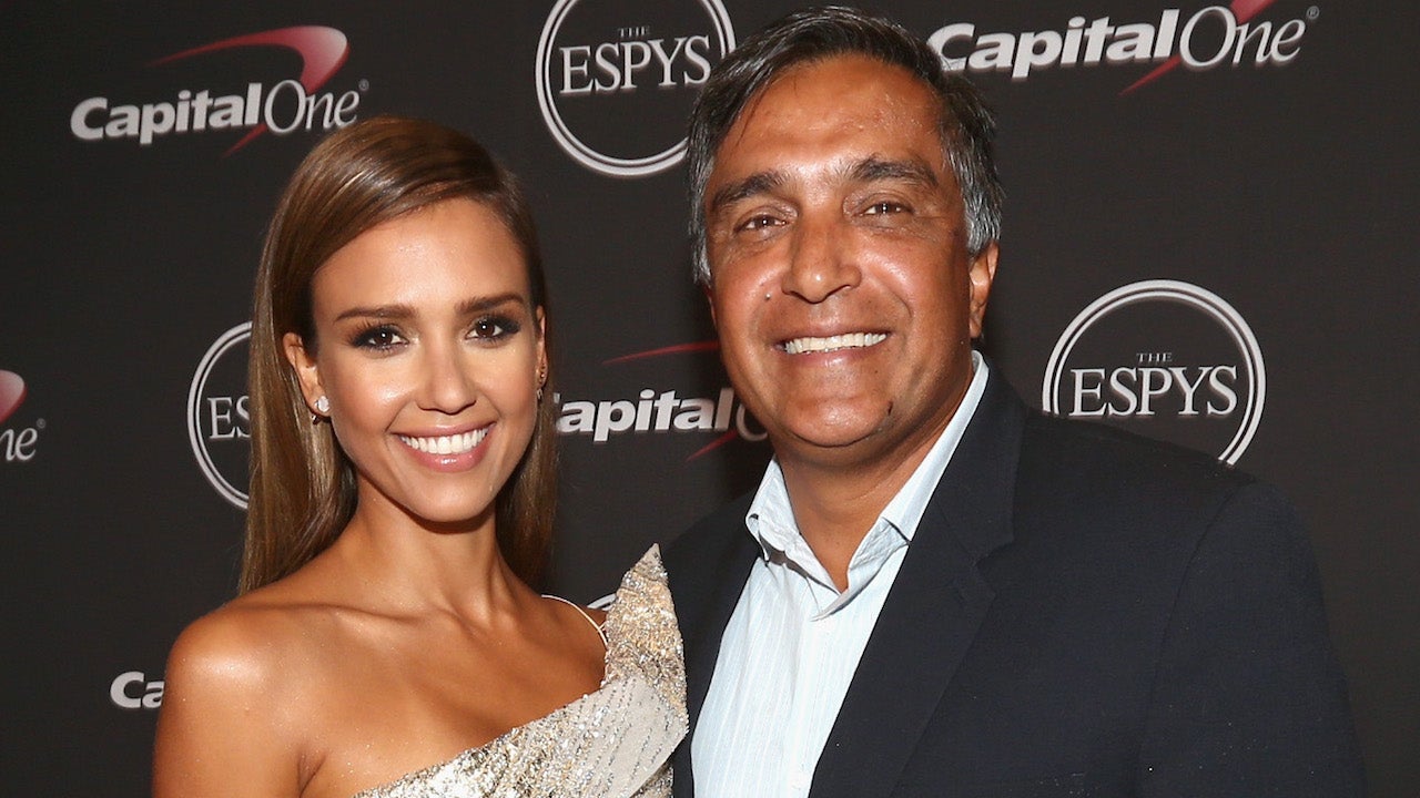 Jessica Alba and father Mark Alba