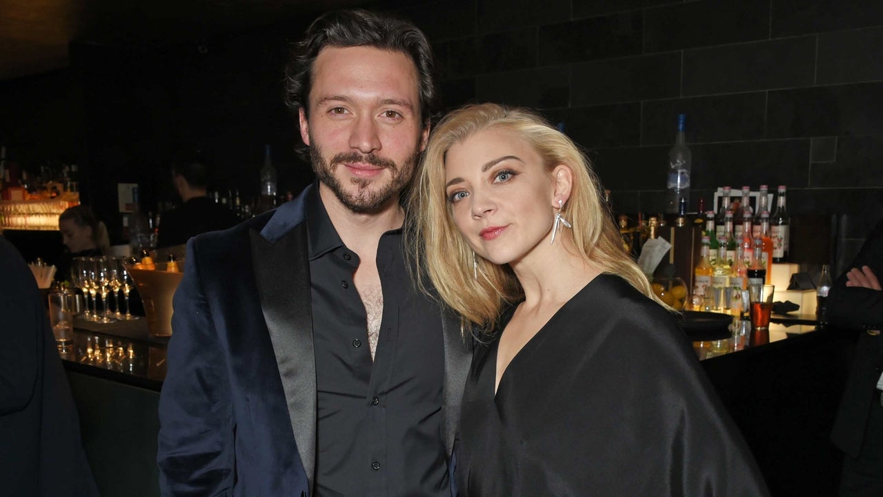 Cast members David Oakes (L) and Natalie Dormer attend the press night after party for "Venus In Fur" at Mint Leaf on October 17, 2017 in London, England.