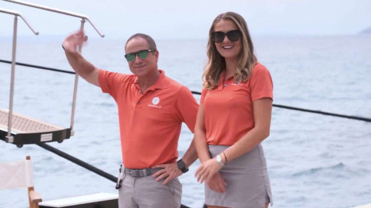 Below Deck Sailing Yacht's Captain Glenn Shephard and chief stewardess Daisy Kelliher