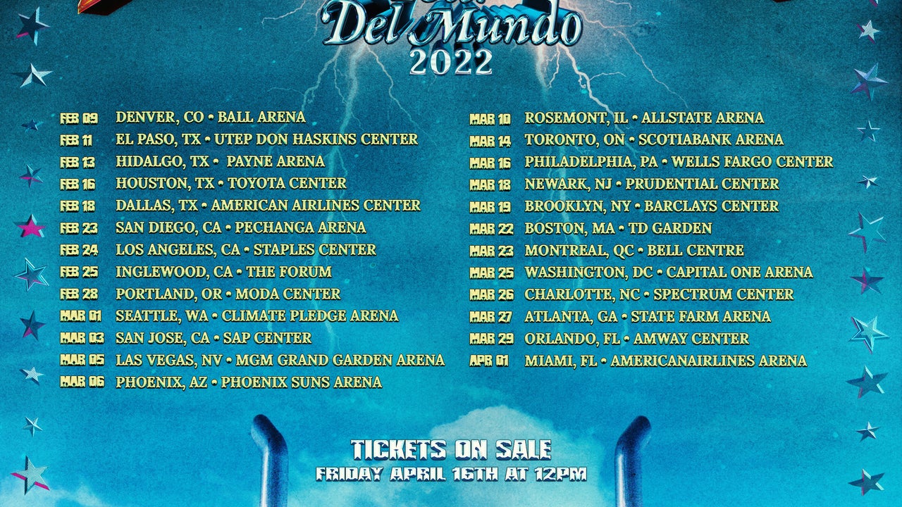 Bad Bunny's North American 'El Último Tour Del Mundo' 2022 Tour