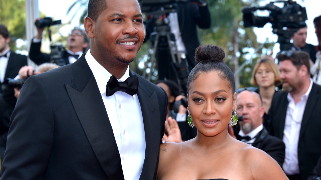 Professional basketball player Carmelo Anthony and television personality La La Anthony attend the "Loving" premiere during the 69th annual Cannes Film Festival at the Palais des Festivals on May 16, 2016 in Cannes, France.