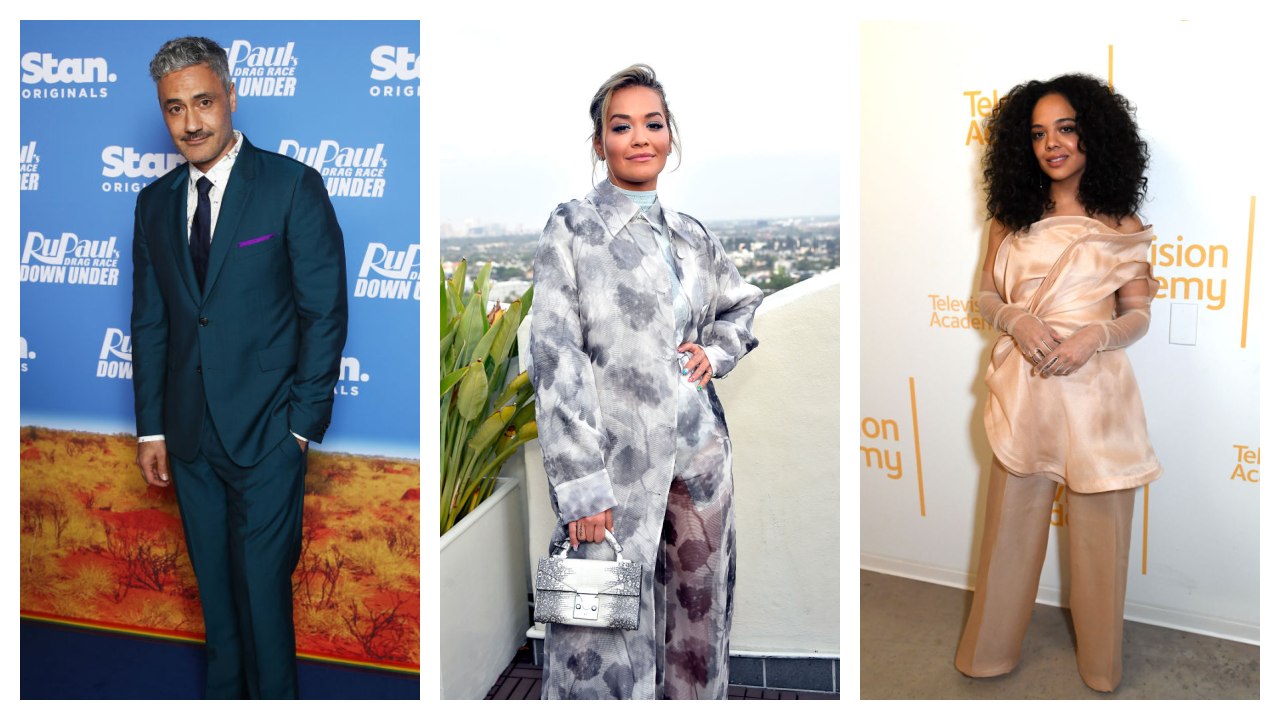 Taika Waititi, Rita Ora and Tessa Thompson