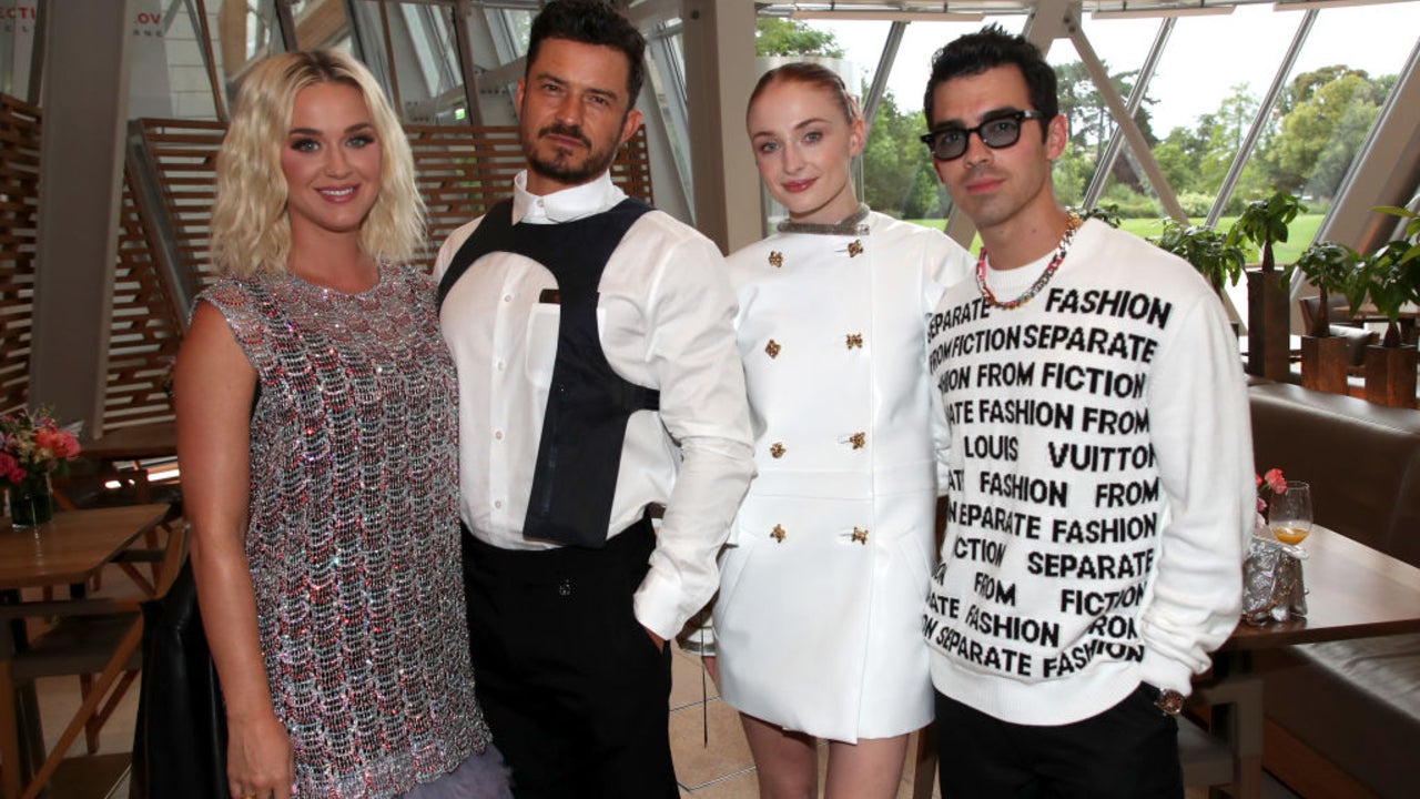 katy perry dress heels orlando bloom louis vuitton paris - Crew