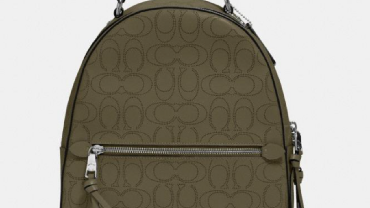 COACH Dempsey Tote 40 In Blocked Signature Canvas in Brown