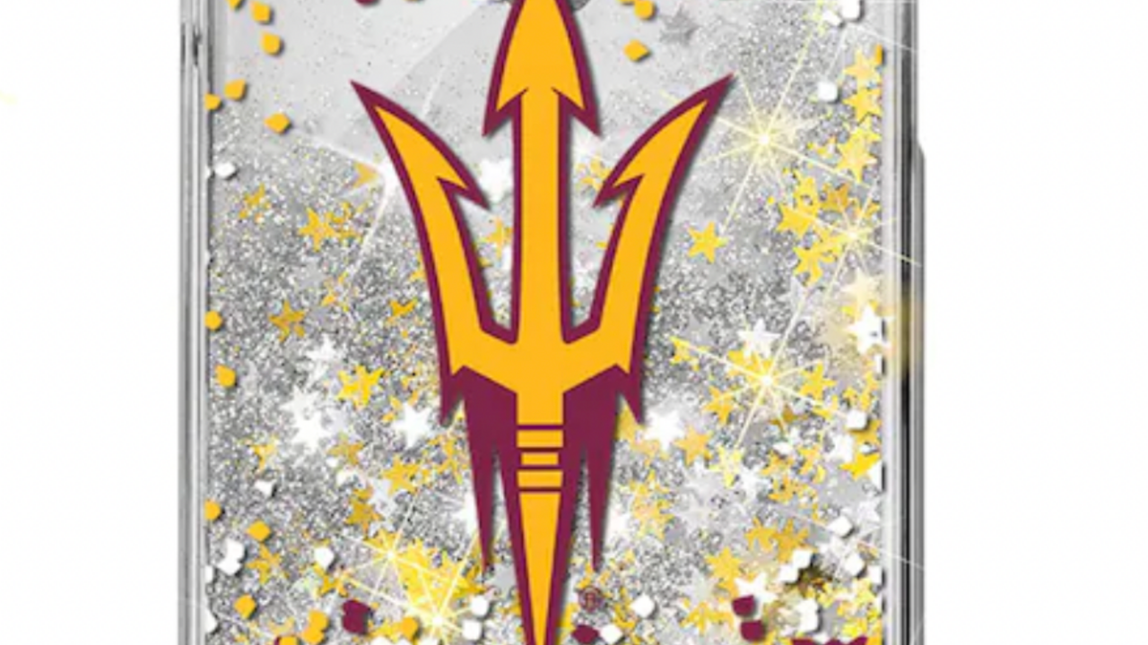 Arizona State Sun Devils iPhone Glitter Confetti Design Case
