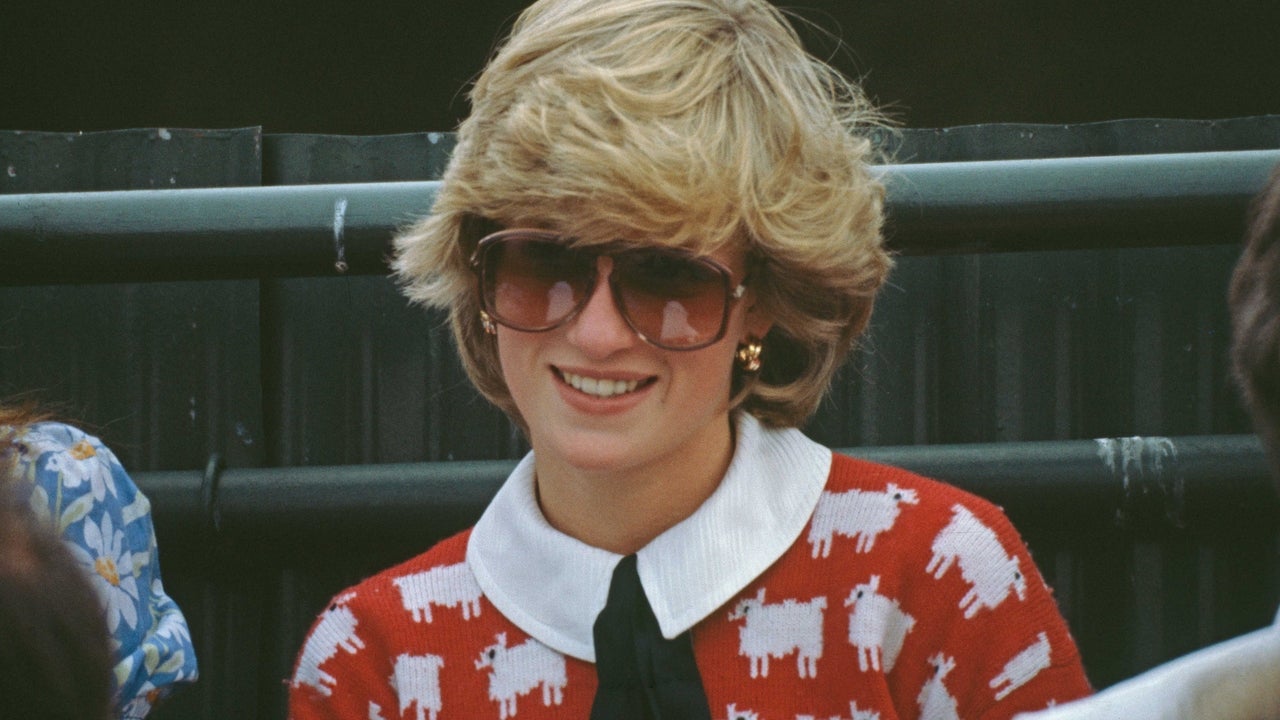 princess diana in sheep sweater