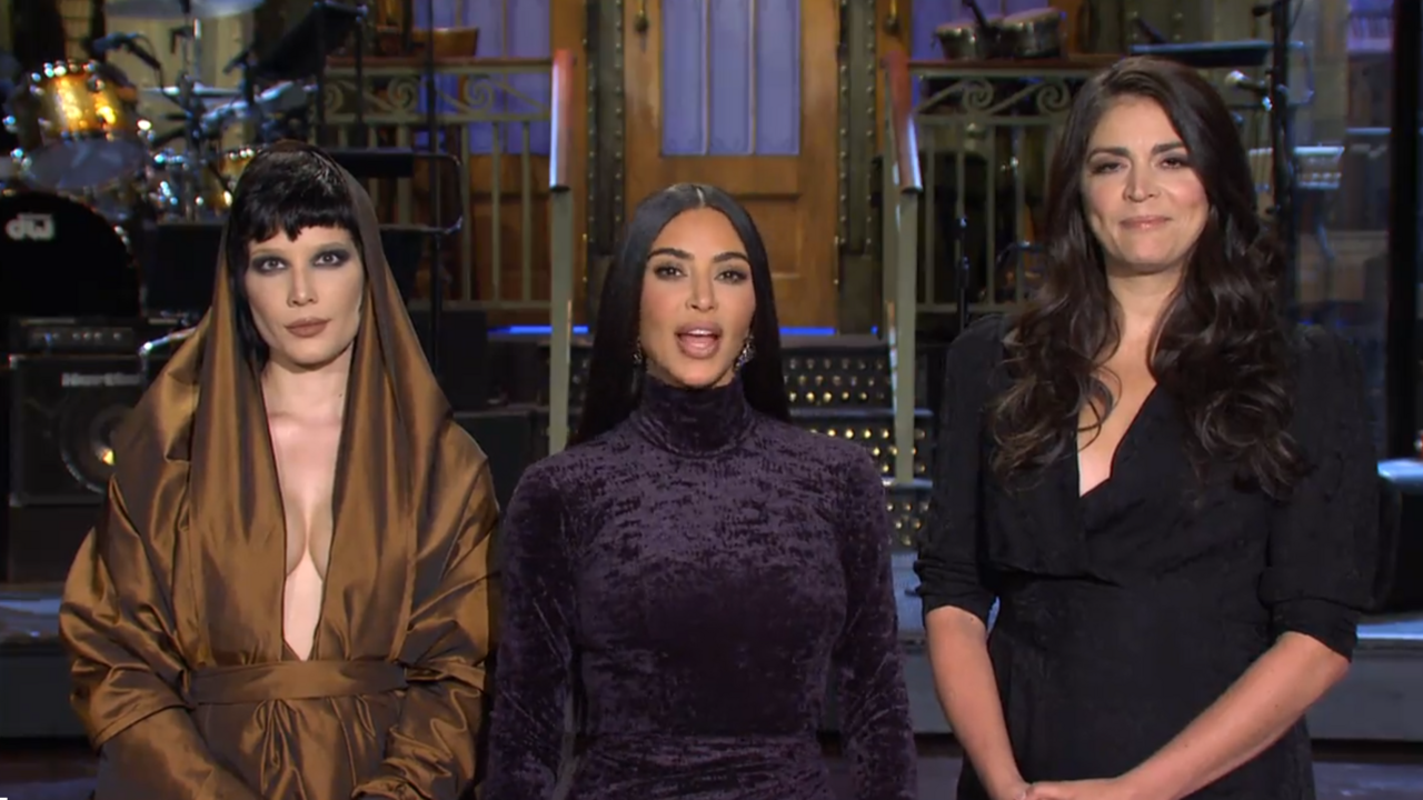 Kim Kardashian Halsey Cecily Strong SNL Promo