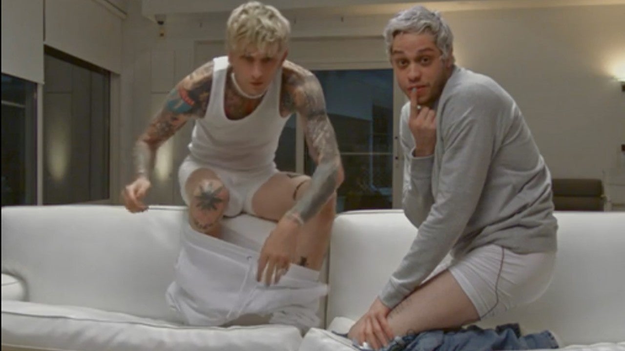 Pete Davidson Models Underwear With Pal Machine Gun Kelly Watch