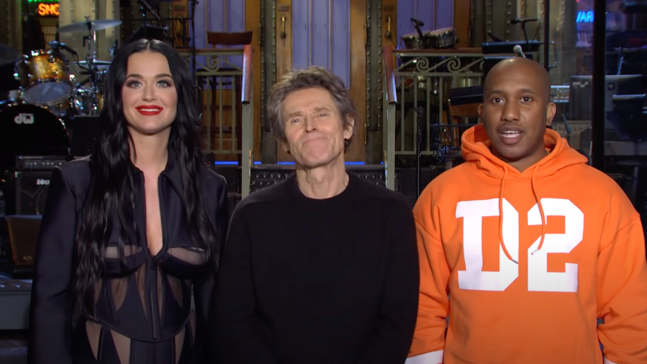 Katy Perry and Willem Dafoe on 'SNL'