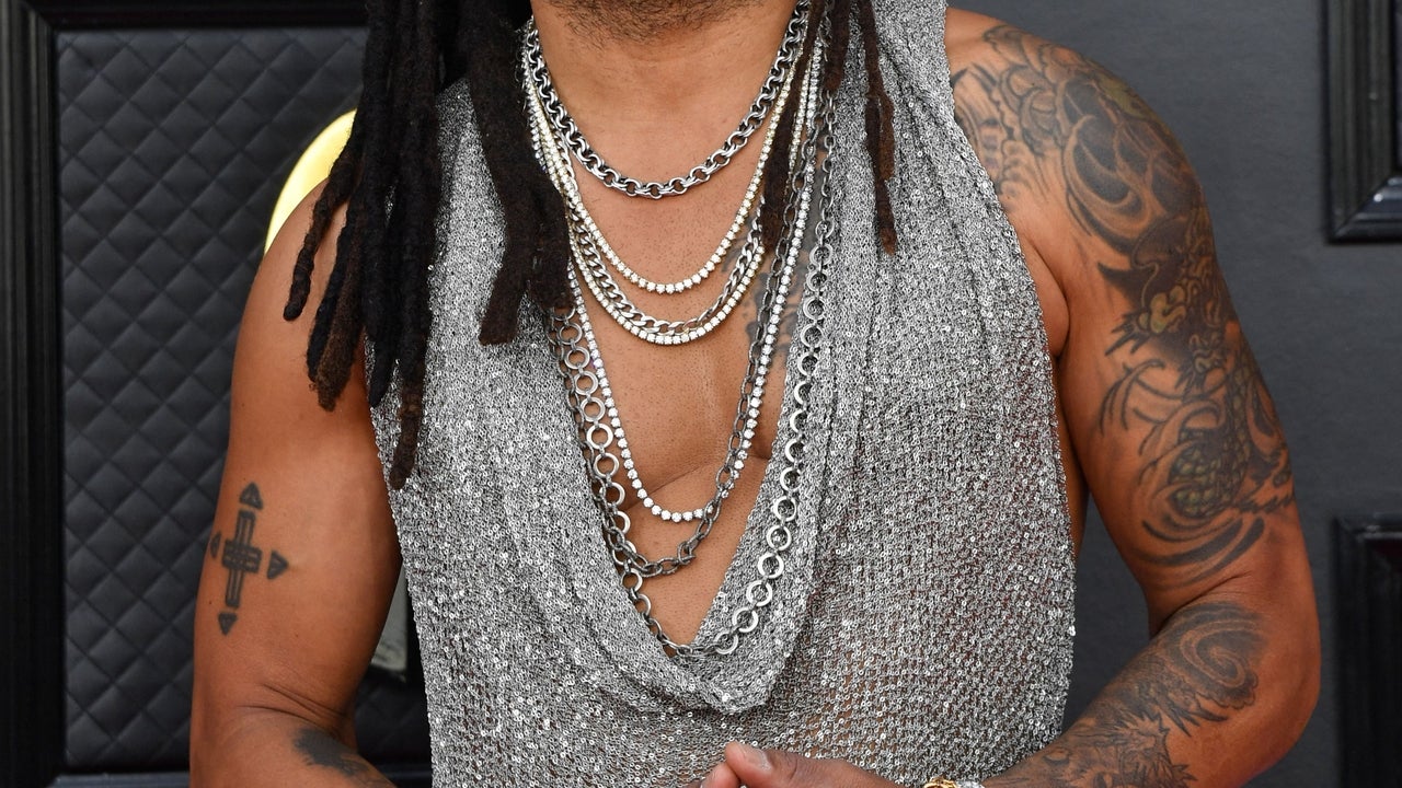 Lenny Kravitz Wears A Chainmail Top To Grammys 2022: Photo 4738887, 2022  Grammys, Grammys, Lenny Kravitz Photos